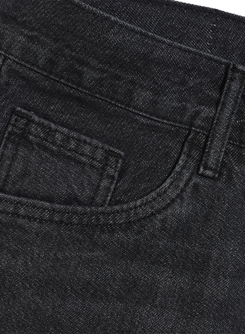 Black 3 D48 - Jeans Wide Leg Pant - Khotwh