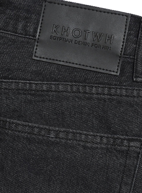 Black 3 D48 - Jeans Wide Leg Pant - Khotwh