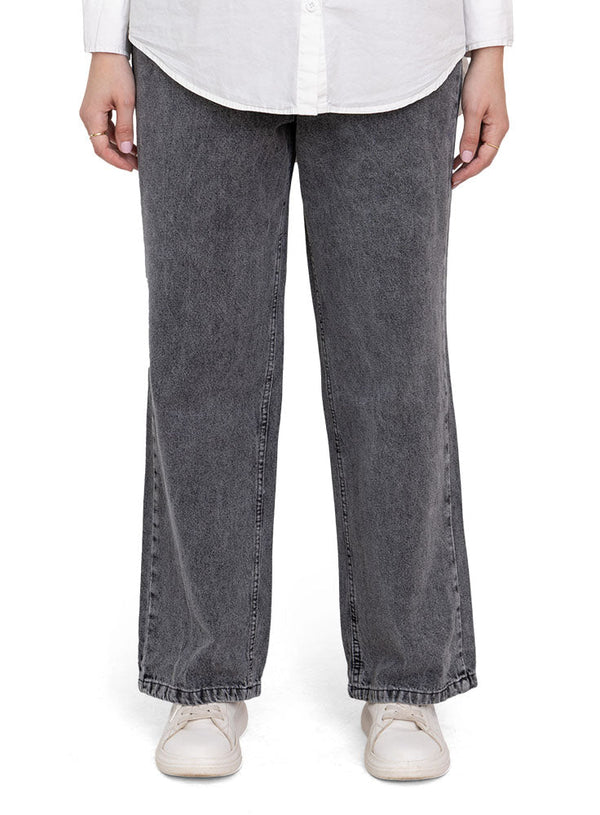 Black 3 Wide Jeans - Khotwh