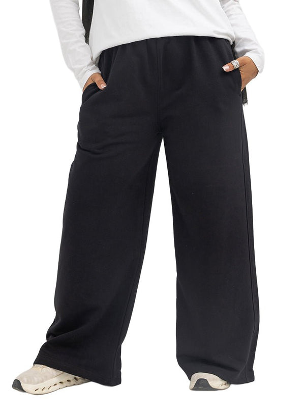 Black AN-Wide Leg (W) - Khotwh
