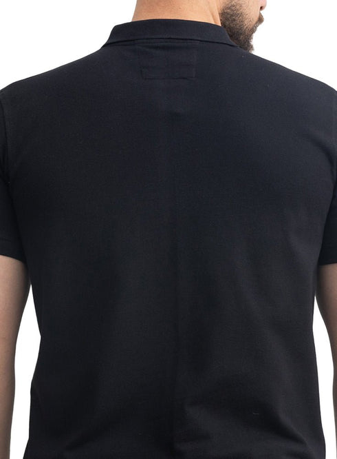 Black Basic Polo - Khotwh