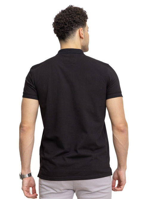 Black Basic Polo - Khotwh