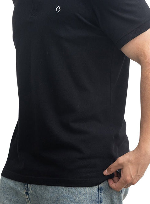 Black Basic Polo - Khotwh