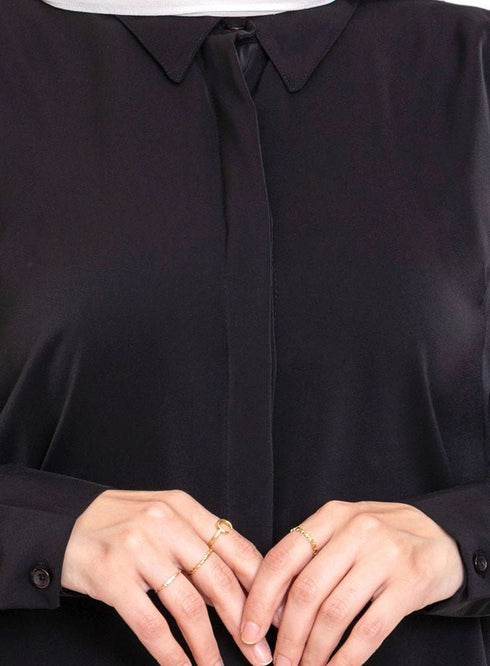 Black Basic Shirt - Khotwh