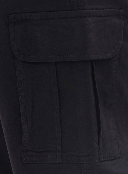 Black Cargo Short - Khotwh