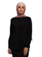Black Classic Collar Blouse - Khotwh