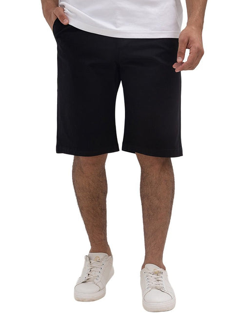 Black Classic Gabardine Short - Khotwh