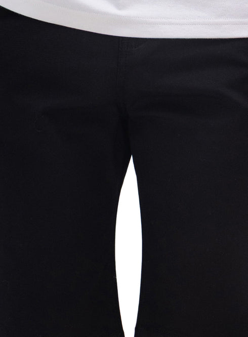 Black Classic Gabardine Short - Khotwh