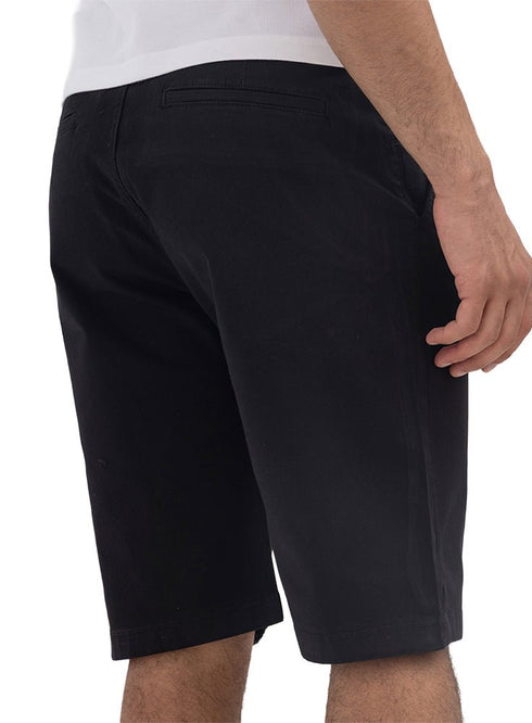 Black Classic Gabardine Short - Khotwh
