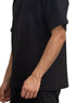 Black Crunchy - Oversize Round T-Shirt - Khotwh