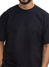 Black Crunchy - Oversize Round T-Shirt - Khotwh
