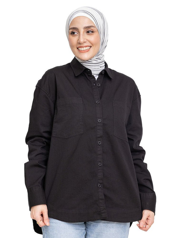 Black Cur - Gabardine Shirt - Khotwh