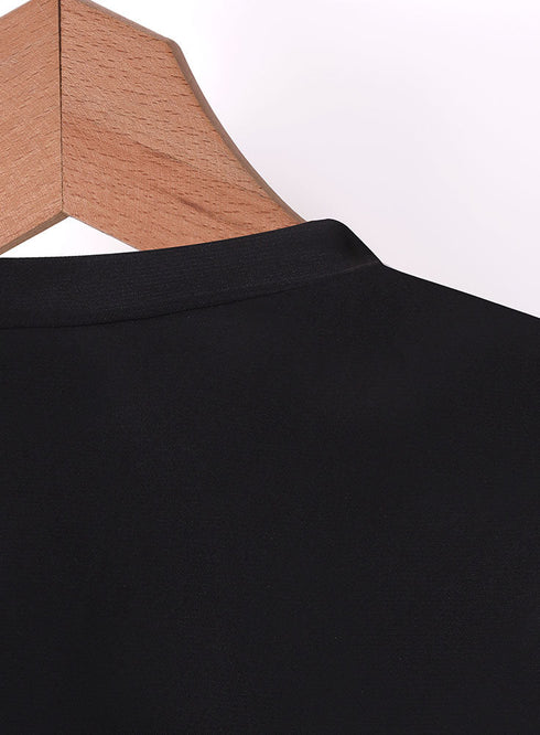 Black Cur - Sleeveless Basic Shirt - Khotwh