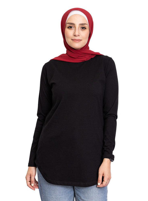 Black Cur.Long - Sleeve - Khotwh