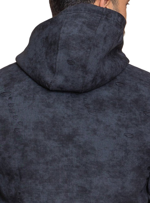 Black Cutting Hoodie - Khotwh
