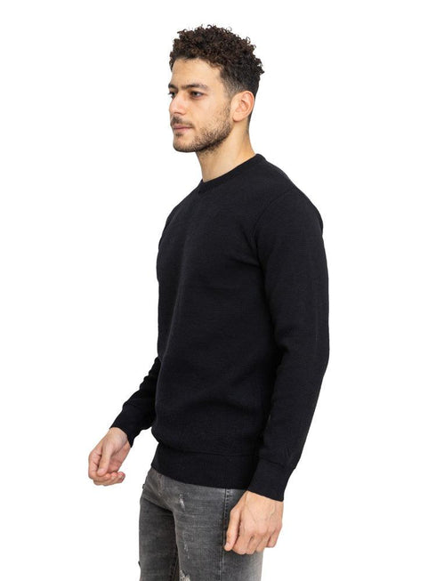 Black D - Round Basic Pullover - Khotwh