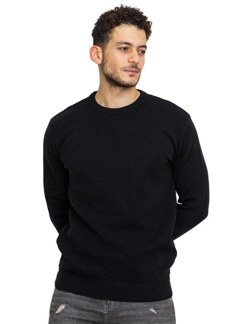 Black D - Round Basic Pullover - Khotwh