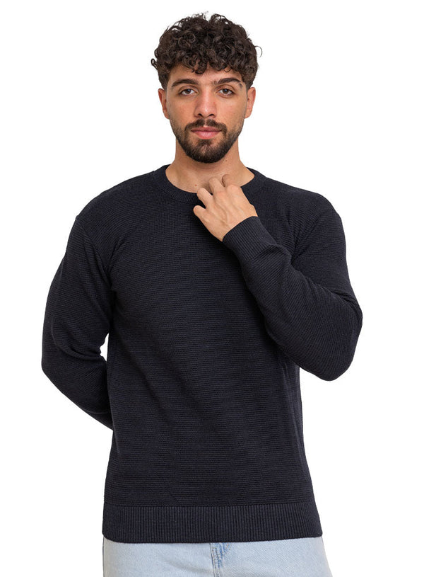 Black - Design 00151 BS - Round Pullover - Khotwh