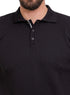 Black Design 01018Knit Polo Neck - T-Shirt - Khotwh