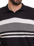 Black Design 01021Knit Polo Neck - T-Shirt - Khotwh