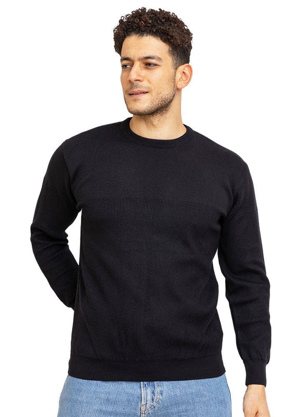 Black - Design 0133 BS - Round Pullover - Khotwh