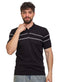 Black Design 1023Knit Polo Neck Zipper - T-Shirt - Khotwh