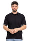 Black Design 1161Knit Polo Neck - T-Shirt - Khotwh