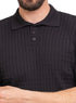 Black Design 1162Knit Polo Neck - T-Shirt - Khotwh