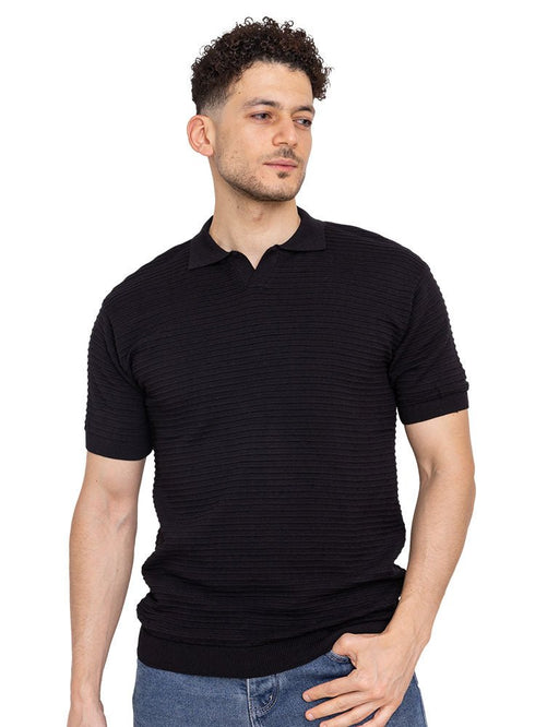 Black Design 16 - F - Polo Neck T-Shirt - Khotwh