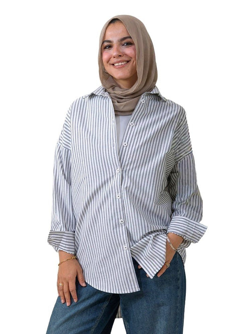 Black - Design 2 Stripped Over - Size Shirt - Khotwh