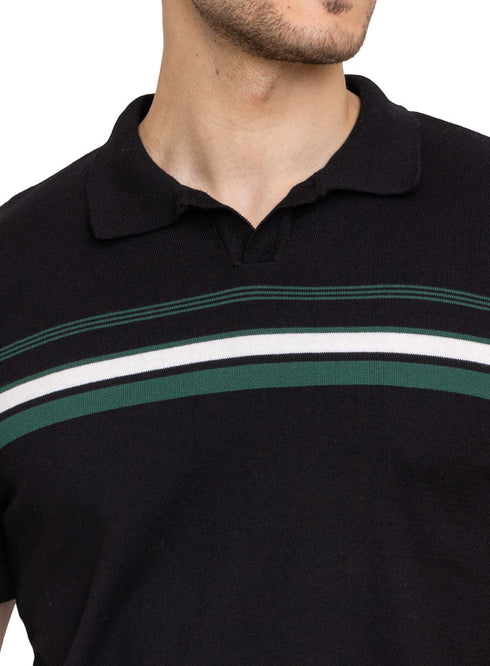 Black Design 20 - F - Polo Neck T-Shirt - Khotwh
