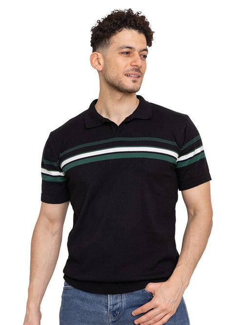 Black Design 20 - F - Polo Neck T-Shirt - Khotwh