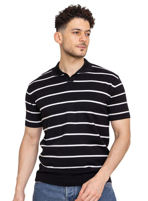 Black Design 23 - F - Polo Neck T-Shirt - Khotwh