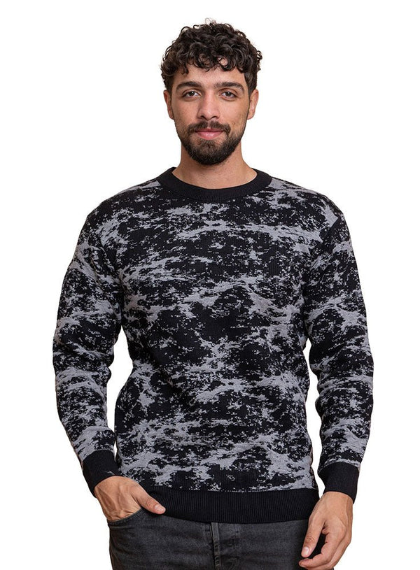 Black Design 2468 Round Pullover - Khotwh