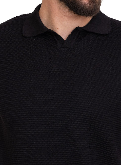Black Design 27 - F - Polo Neck T-Shirt - Khotwh