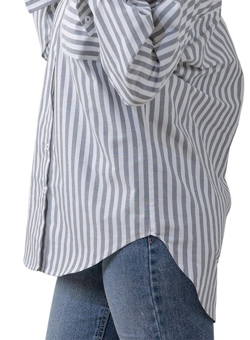 Black - Design 3 Pocket S - Over Size Shirt - Khotwh