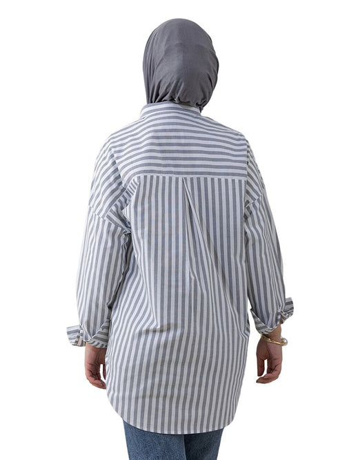 Black - Design 3 Pocket S - Over Size Shirt - Khotwh