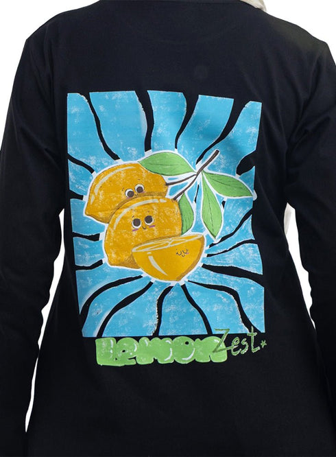 Black-Design 3 Printed Long-Sleeve - Khotwh