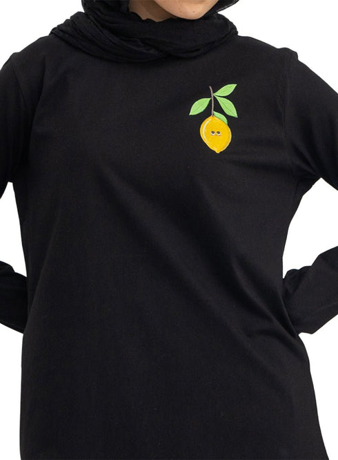 Black-Design 3 Printed Long-Sleeve - Khotwh