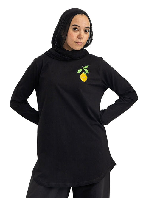 Black-Design 3 Printed Long-Sleeve - Khotwh