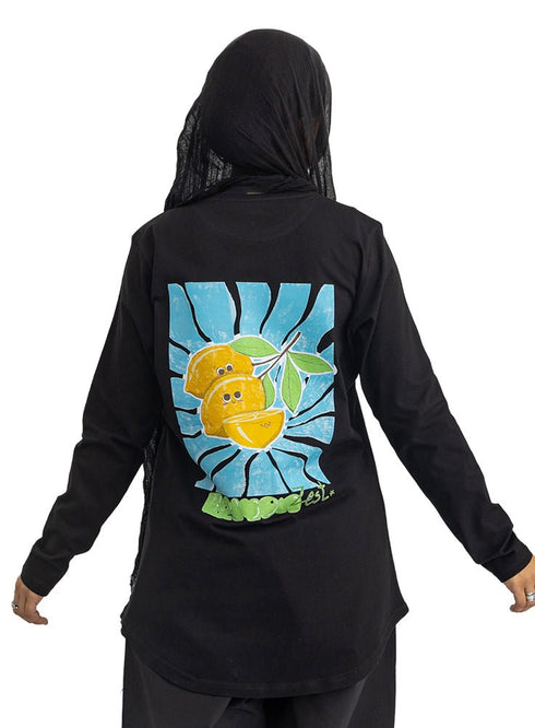 Black-Design 3 Printed Long-Sleeve - Khotwh