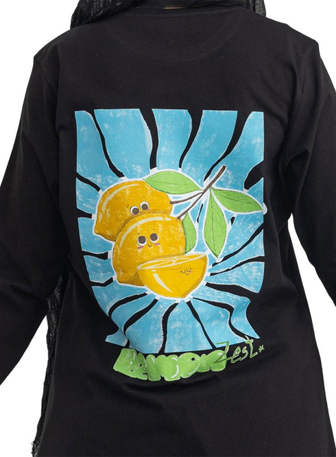 Black-Design 3 Printed Long-Sleeve - Khotwh