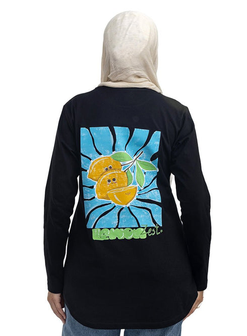 Black-Design 3 Printed Long-Sleeve - Khotwh