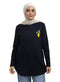 Black-Design 3 Printed Long-Sleeve - Khotwh