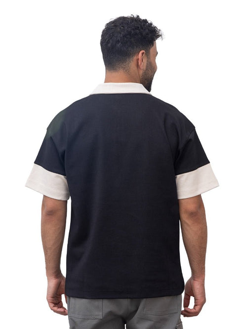 Black Design 3000 NF - Polo Neck T-Shirt - Khotwh