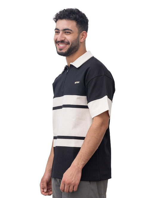 Black Design 3000 NF - Polo Neck T-Shirt - Khotwh