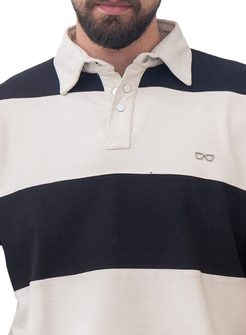 Black Design 3008 NF - Polo Neck T-Shirt - Khotwh