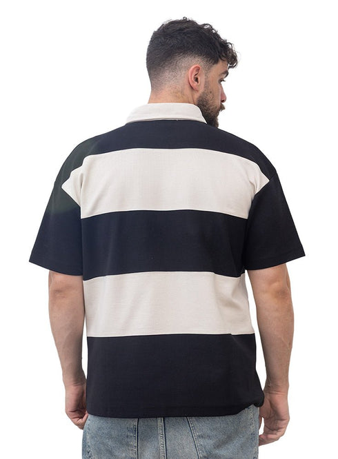 Black Design 3008 NF - Polo Neck T-Shirt - Khotwh