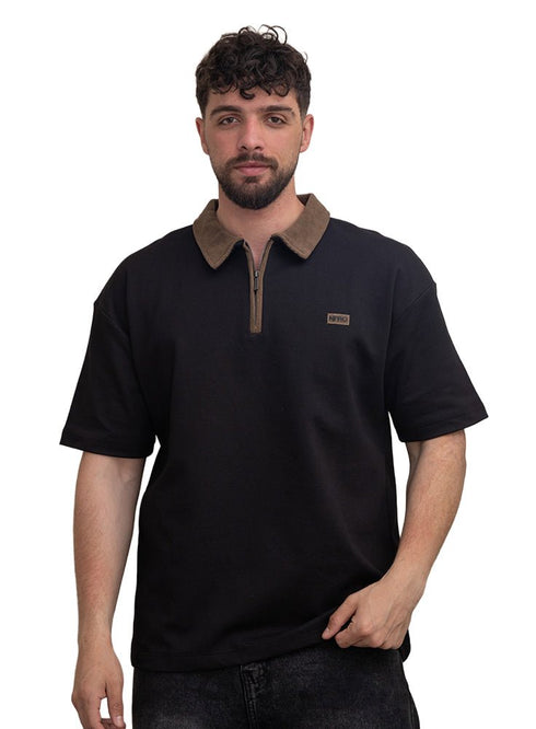 Black Design 3011 NF - Polo Neck T-Shirt - Khotwh