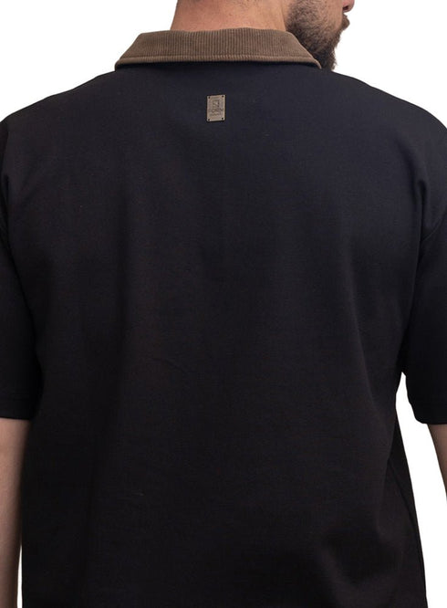 Black Design 3011 NF - Polo Neck T-Shirt - Khotwh